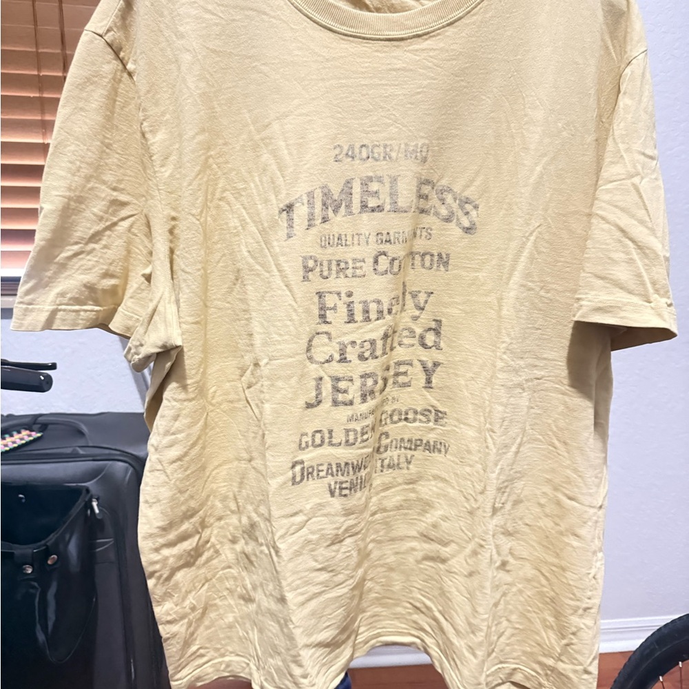 Golden Goose Beige Graphic T-Shirt